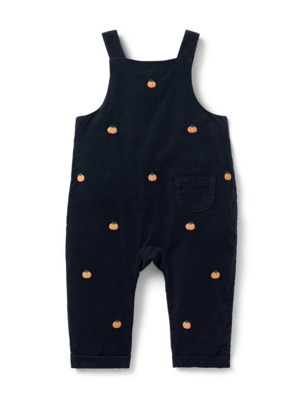 Janie and Jack Baby Embroidered Pumpkin Corduroy Overall 6-12M NWT
